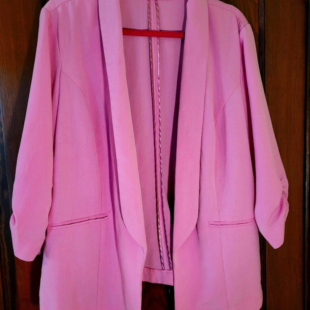 Maurices plus 2 hot pink blazer